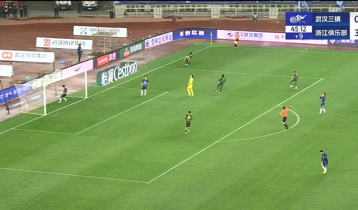  18歲王鈺棟中超處子球！三鎮(zhèn)后防白給，浙江半場(chǎng)4-0領(lǐng)先
